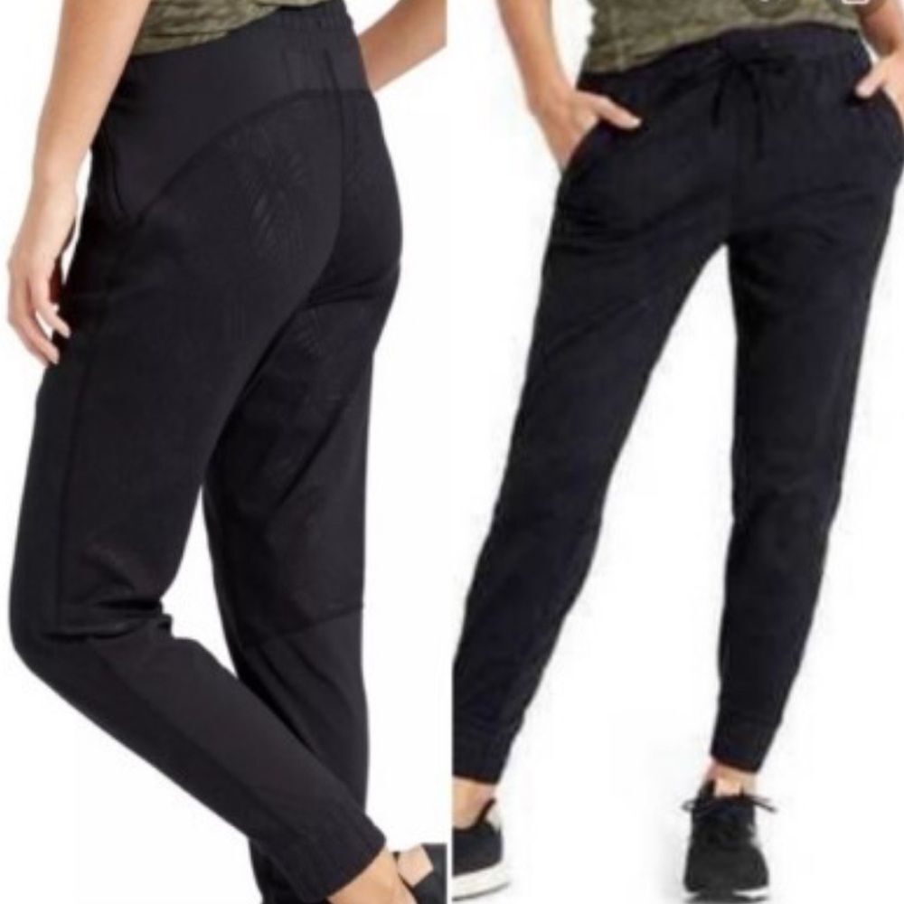 Athleta Mixed Media Pattern Joggers Size XS